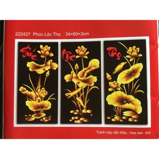 Tranh thêu chữ thập Combo 2 bức