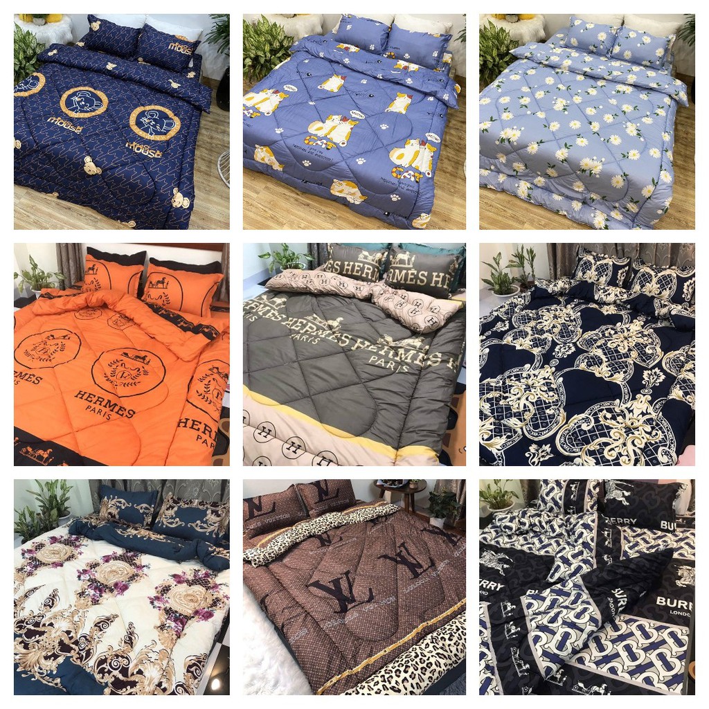 [Chăn phao]Chăn phao đông dày 1m8x2m cotton poly,chăn phao siêu nhẹ