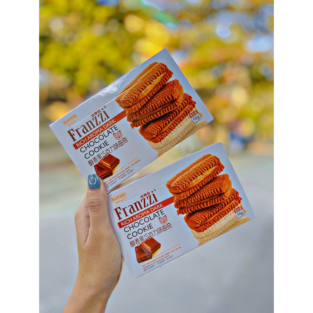 Bánh franzzi đủ 5 vị hộp 58g 115g , Bánh Quy Franzzi ốc quế 3 vị 102Gr siêu HOT