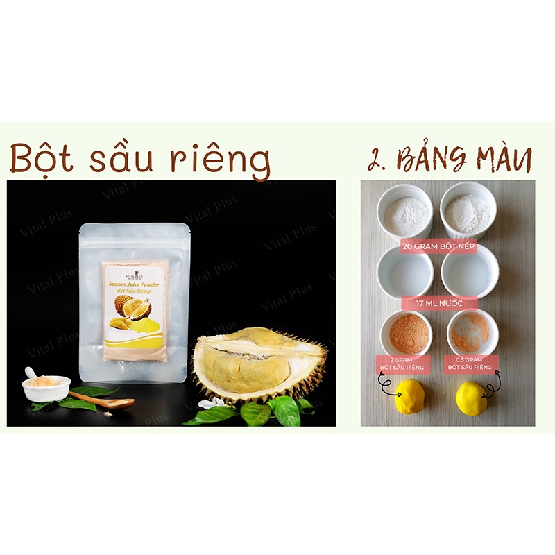 - Bột trái cây - Bột Sầu Riêng - Durian Juice Powder - Vital Plus