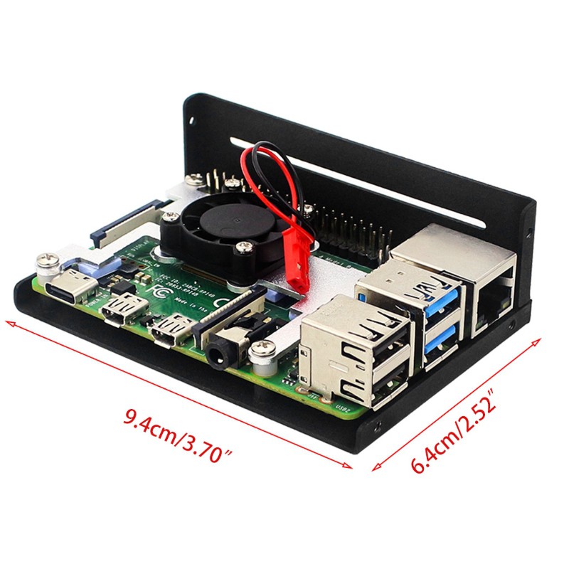 Màn Hình Lcd Cùng Vỏ Nhôm Cho Raspberry Pi 4b