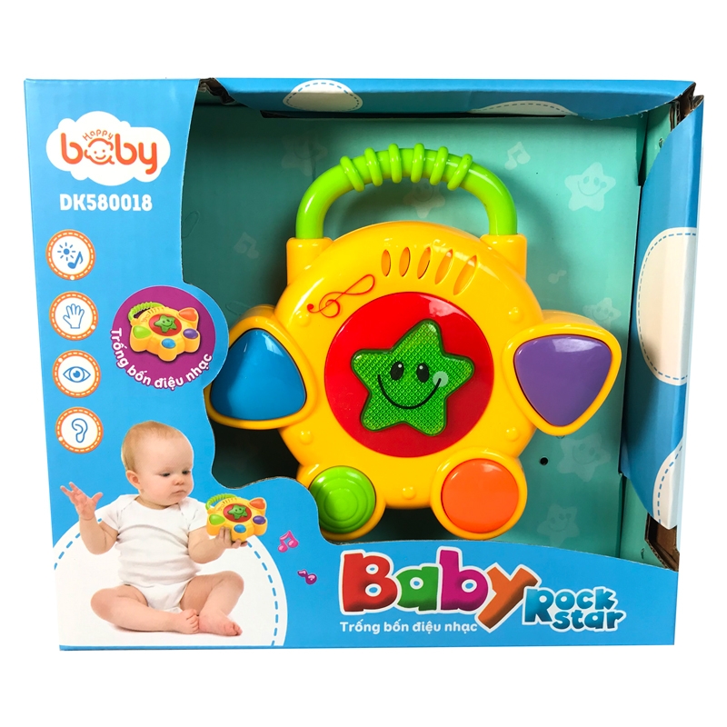 Đồ Chơi Baby Rock Star - Trống Bốn Điệu Nhạc - DK580018 - Happy Baby