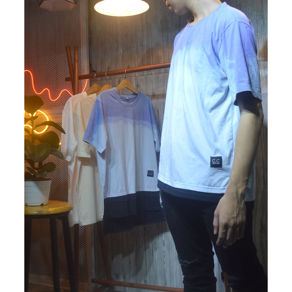 Áo thun Stee Layer loang màu CVC - Giá sỉ Unisex