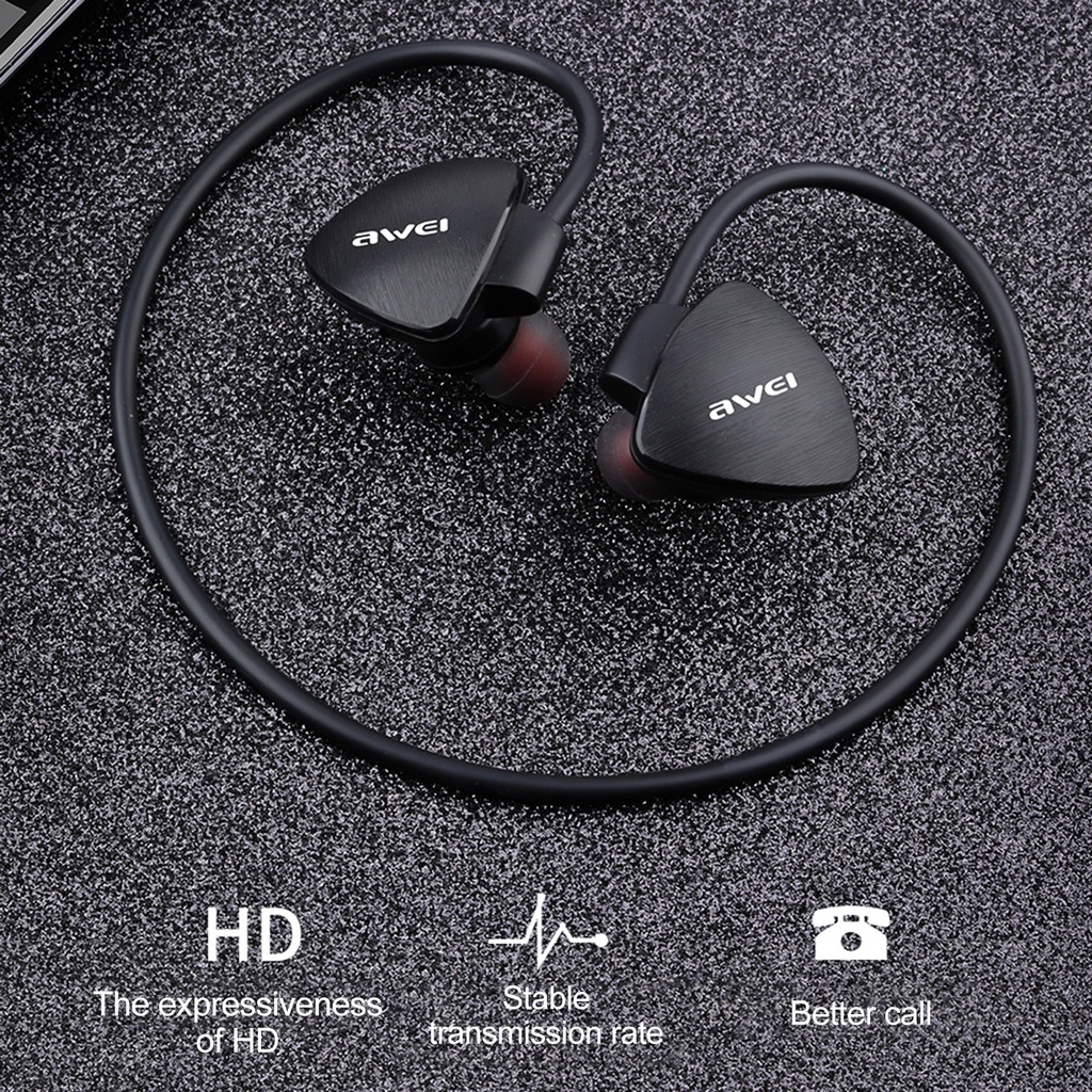 Cá Tuyết| Tai Nghe Nhét Tai Bluetooth Awei A847BL Chống Mồ Hôi Chất Lượng Cao