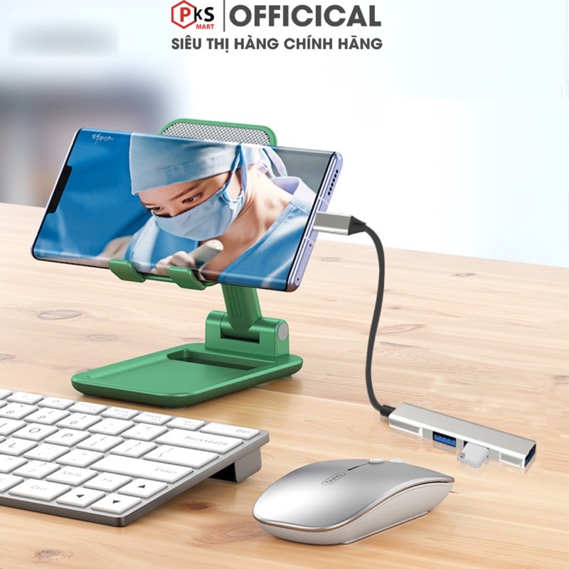 Bộ Chia Cổng OTG Hub USB Và Hub Type C, Lightning Đến USB 2.0 và 3.0 Kết Nối Thiết Bị Ngoại Vi Và Chuyền Dữ Liệu