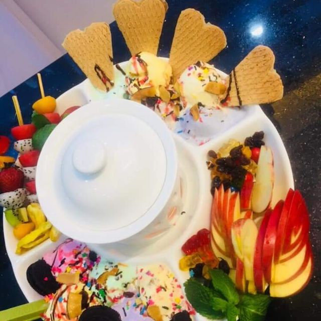 Khay lẩu kem trắng liền | BigBuy360 - bigbuy360.vn