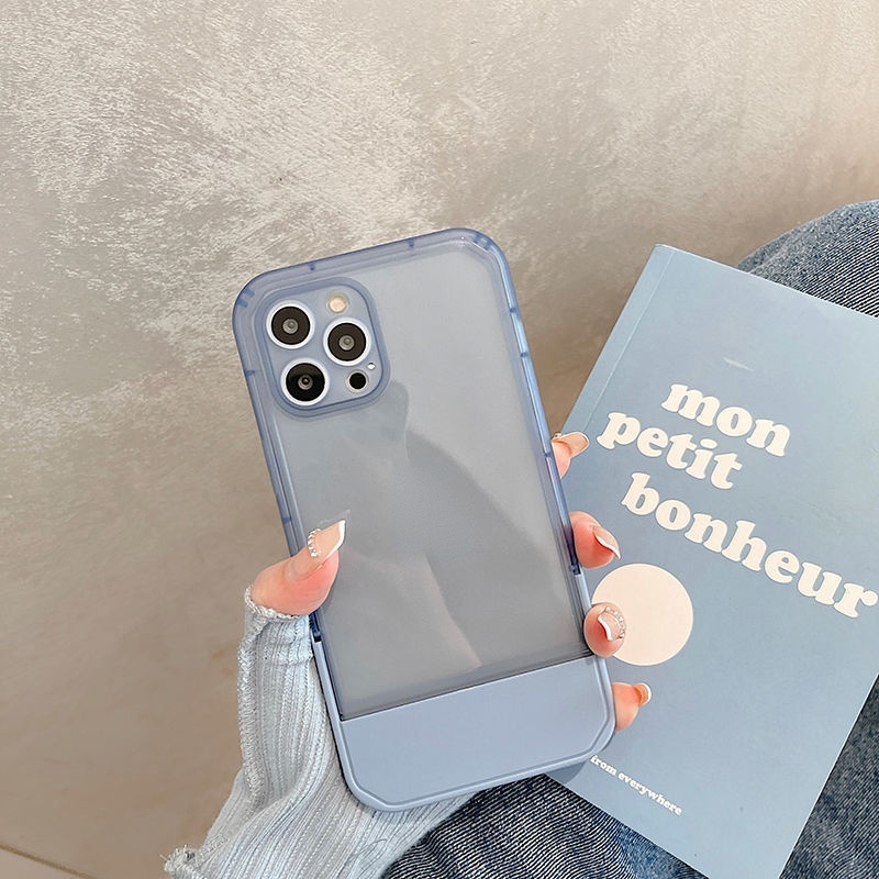 Ốp Lưng Điện Thoại Bằng Silicone Dành Cho iphone 12 13 11 Pro Max X Xs Max Xr Trong Suốt