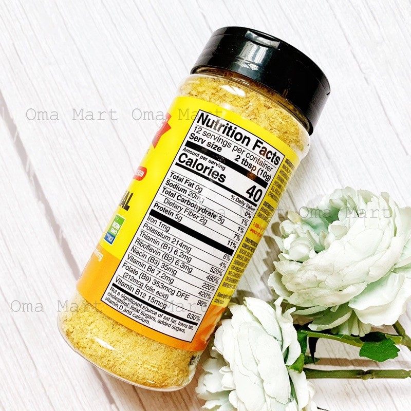Men dinh dưỡng Bragg Nutritional Yeast 127g Mỹ