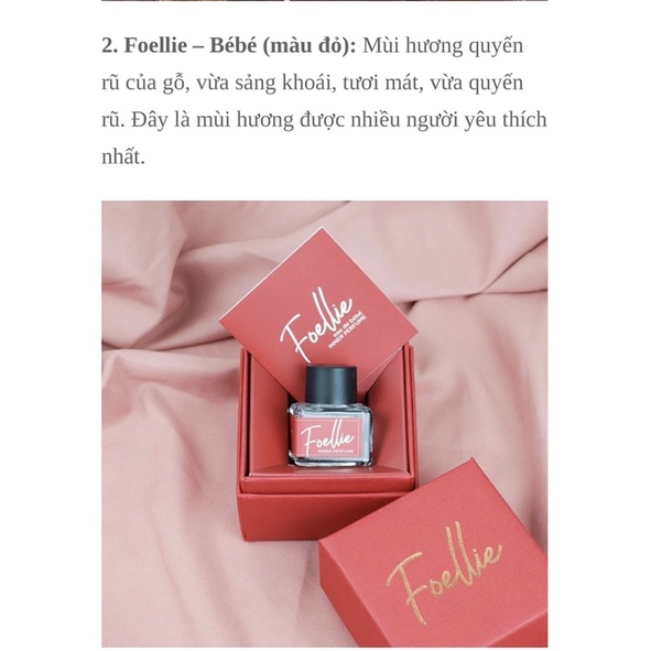 Nước Hoa Vùng Kín Foellie