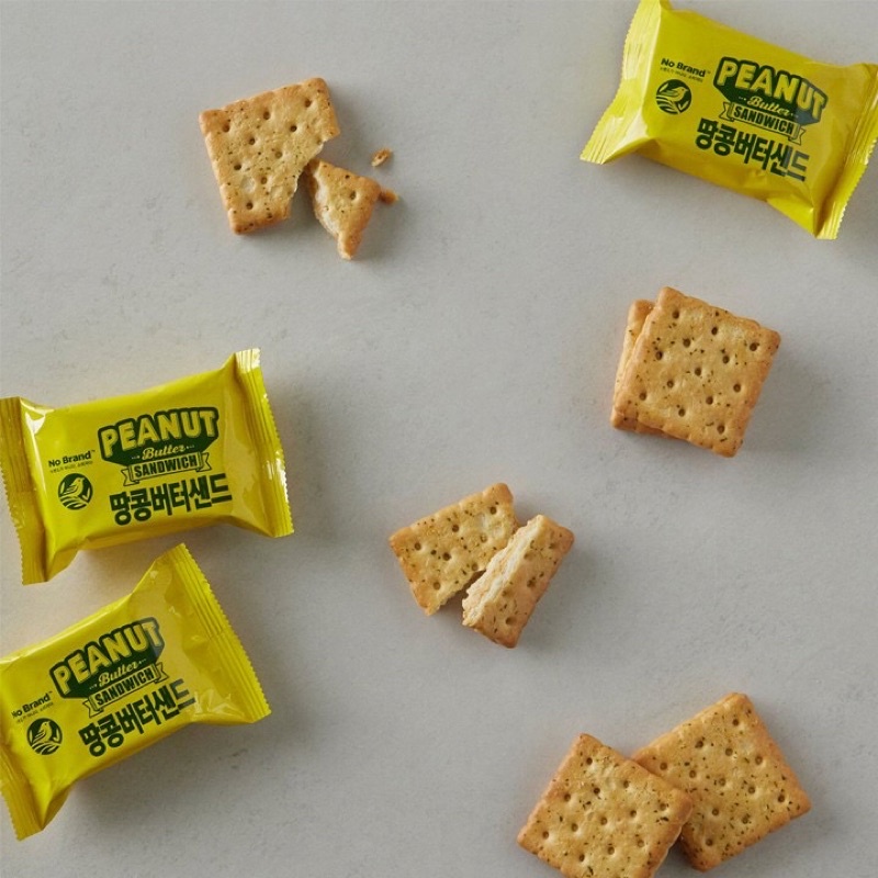 Bánh quy Kẹp Bơ Đậu Phộng No Brand Gói 190G