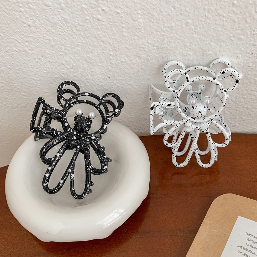 Kẹp tóc cá mập làm từ kim loại thiết kế đơn giản thời trang cho nữ