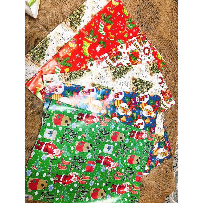 Giấy bọc qùa NOEL ,giáng sinh siêu dễ thương