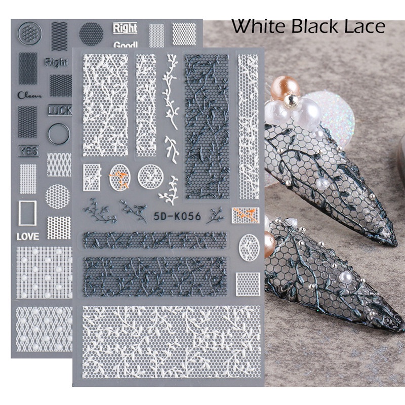 Miếng Dán Decal 5D Trang Trí Móng Tay
