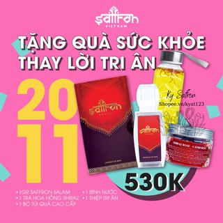 [Tri Ân Thầy Cô] Saffron (Nhuỵ Hoa Nghệ Tây) SALAM 1Gr, Tặng Quà Sức Khoẻ - Thay Lời Tri Ân