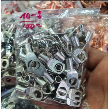 100 Cos trần 10-8, đầu cos 10-8, Đầu cos tròn các loại, đầu cos dây điện, cốt tròn, cos chữ o