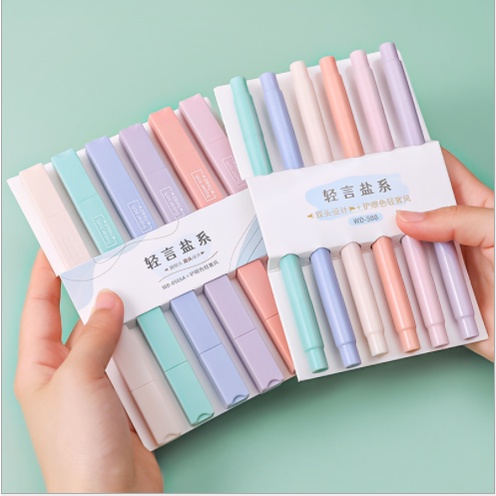 Bút đánh dấu, Bút Highlight Pastel dạng tròn,bút hình dạ quang siêu xinh siêu tiện lợi