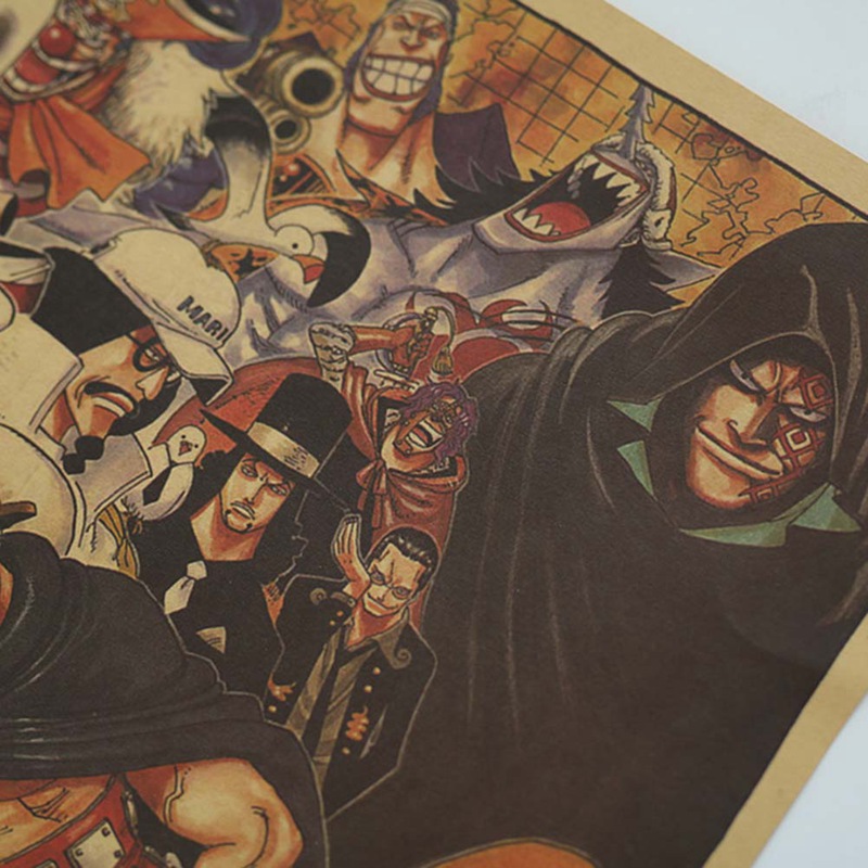Tranh treo họa tiết phim hoạt hình One Piece