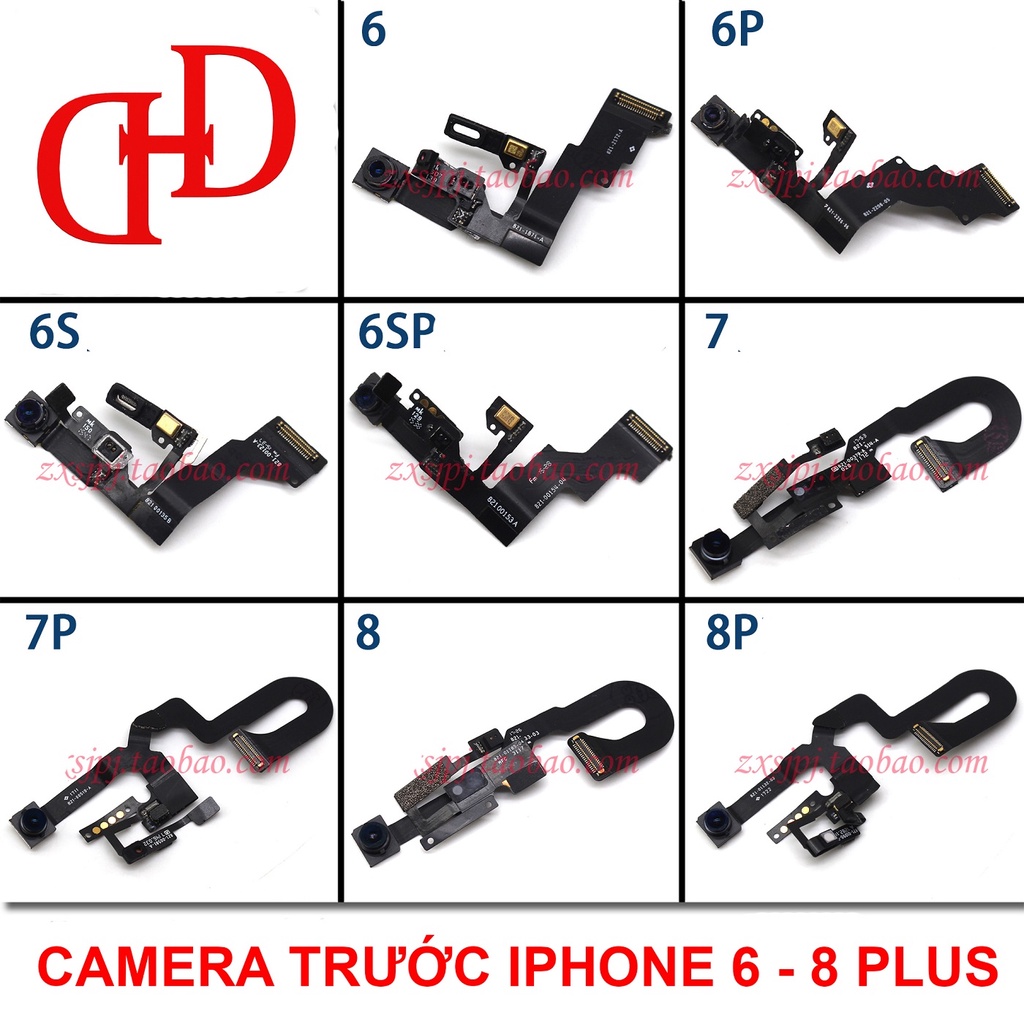 Camera trước các dòng iPhone 6, 6 Plus, 6S, 6S Plus, 7, 7 Plus, 8, 8 Plus