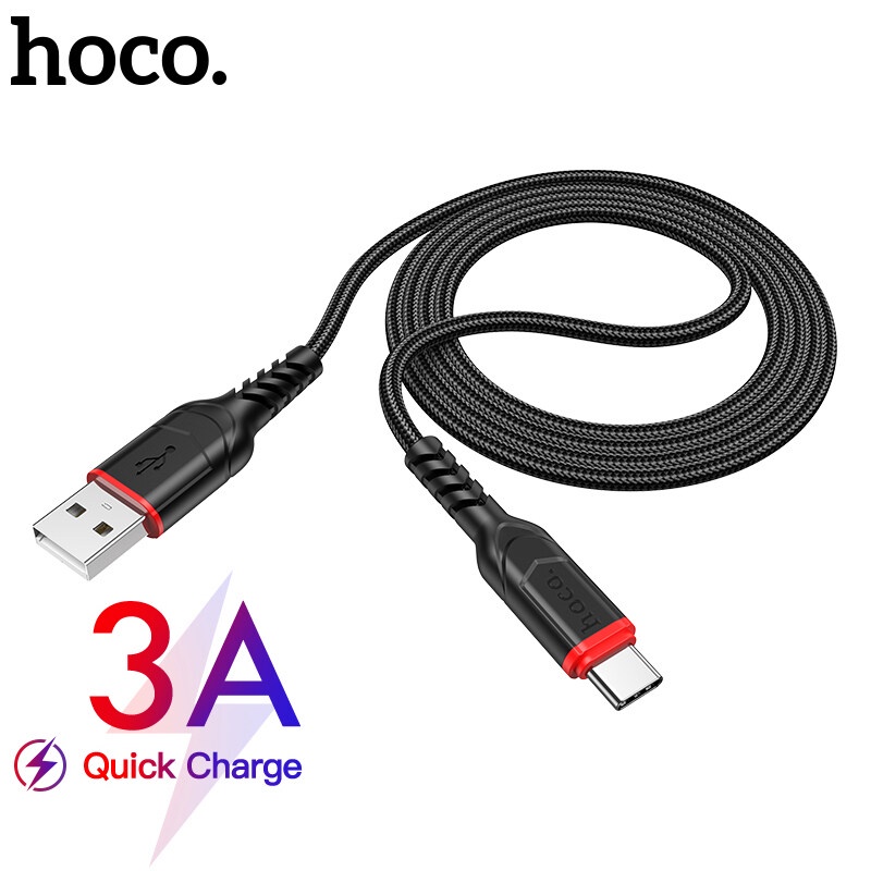 Dây Cáp Sạc Nhanh Hoco X59 Micro USB Sang Type-C 3A Cho Điện Thoại Android