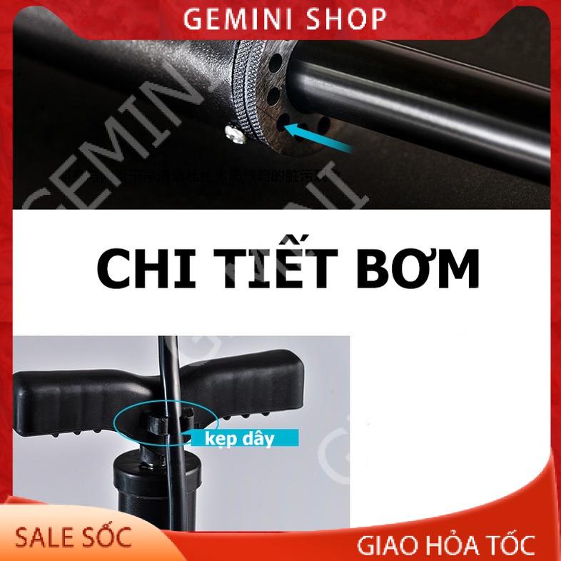 Bơm xe đạp xe máy bóng bay W3235 có đồng hồ bơm khỏe nhanh đầy hơi áp suất cao 120 psi tiện dụng GEMINI SHOP