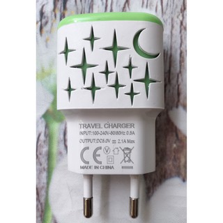 Củ sạc 2 cổng usb có đèn báo