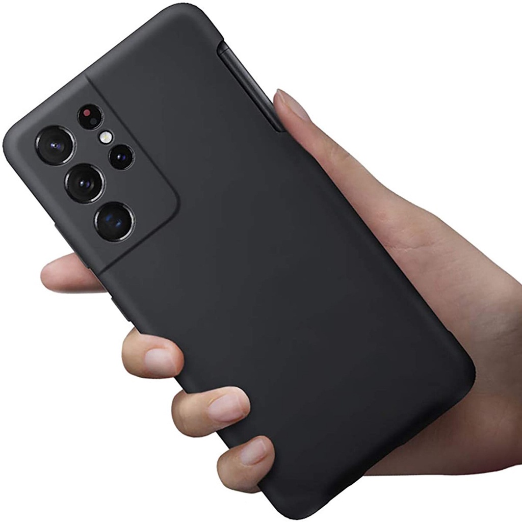 Ốp Điện Thoại Silicon Kèm Ngăn Đựng Bút Cảm Ứng Cho Samsung Galaxy S21 Ultra 0.7mm 4096