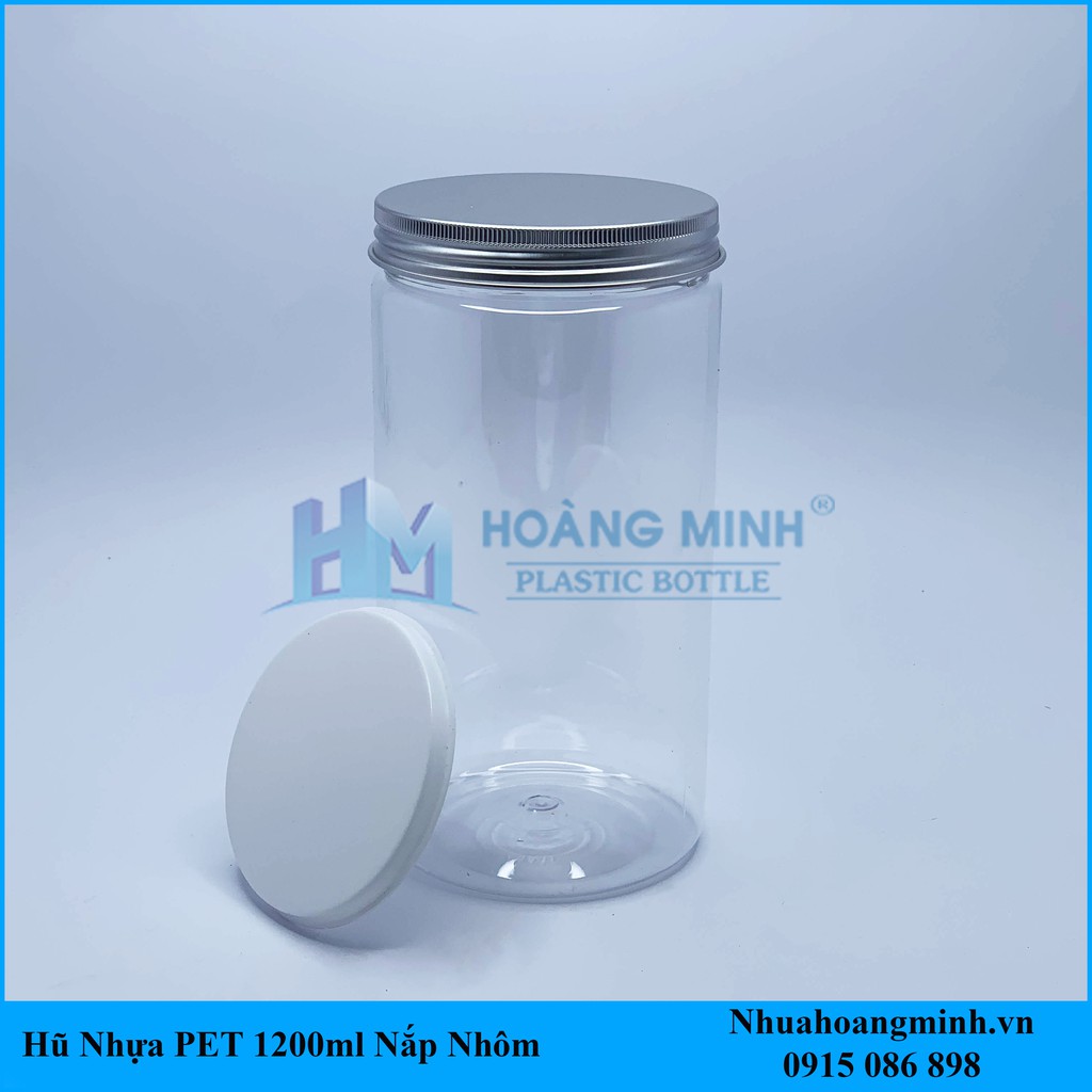 Combo 10 Hũ Nhựa PET 1200ml Nắp Nhôm Giá (Sỉ) Xuất Xưởng 0989 790 396