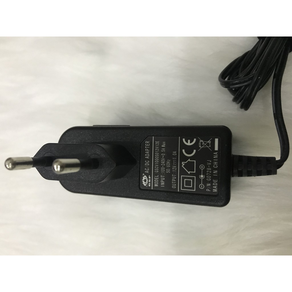 Nguồn 12V-1A Hàng Xịn Dùng Cho Camera , Router Wifi chân to thông dụng 5,5*2,5mm BH 3 tháng
