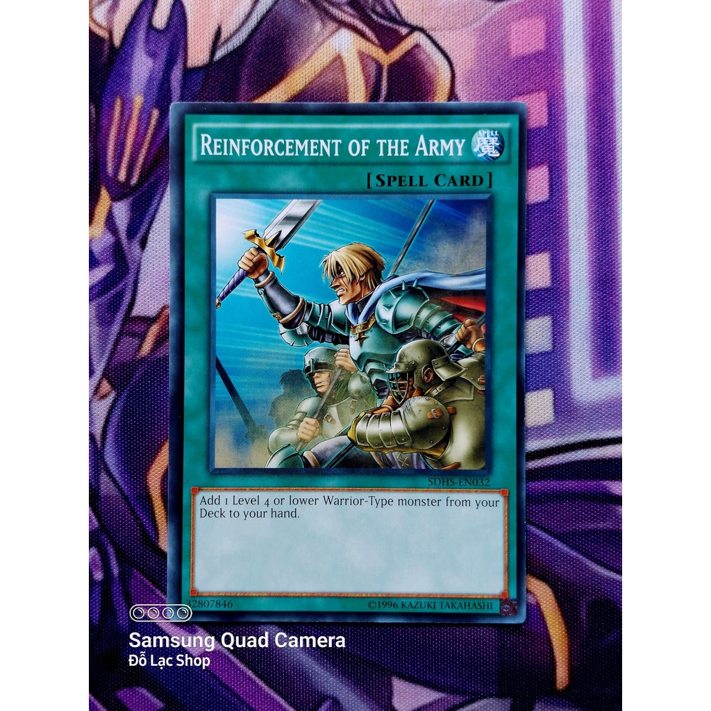 Thẻ Bài Mint90 Yugioh Spell Reinforcement of the Army  - Common