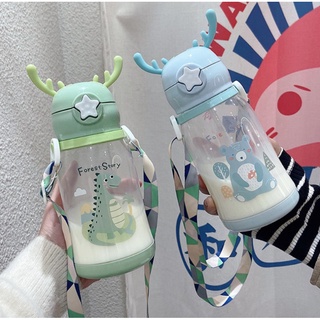 Bình nước cho bé có ống hút chống sặc an toàn 280ml mã 22020
