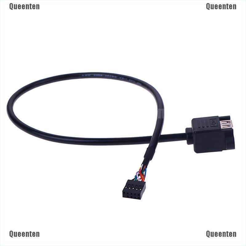 Dây cáp mở rộng chuyển đổi đầu bo mạch chủ 9 chân sang 2 cổng USB 2.0 Female