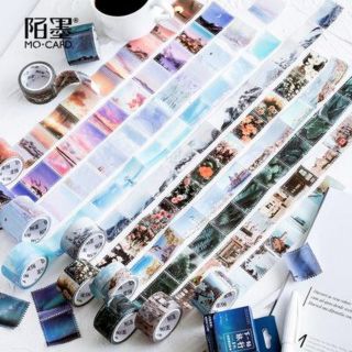 Washi tape tem nhiều hình WT01WB