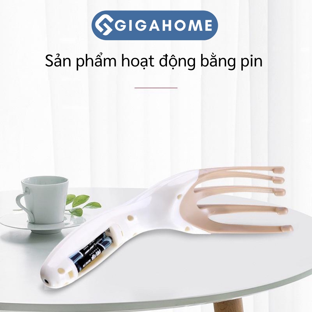 Cây Massage Đầu GIGAHOME Giúp Giảm Mệt Mỏi, Lưu Thông Máu Tốt Dùng Pin 8183