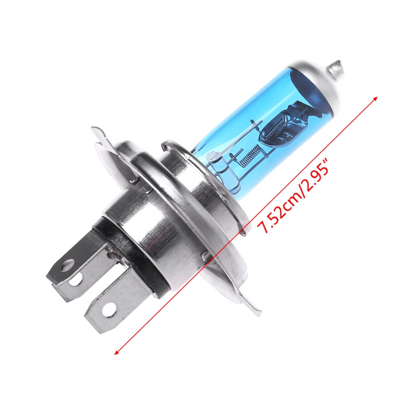 Set 2 Bóng Đèn Halogen H4 100W 12V 6000K Ánh Sáng Trắng Dành Cho Ô Tô