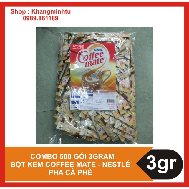 Combo 500 gói Bột Kem Nestle Coffee Mate loại 3gr/gói