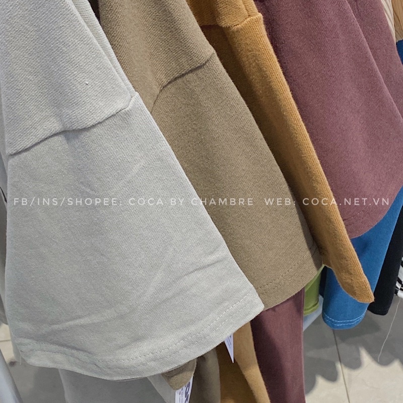 [P0179]⌛️ Áo thun cotton mặt lông dày in chữ WORK form rộng bảng 8 màu vintage (Có sẵn/ảnh thật)