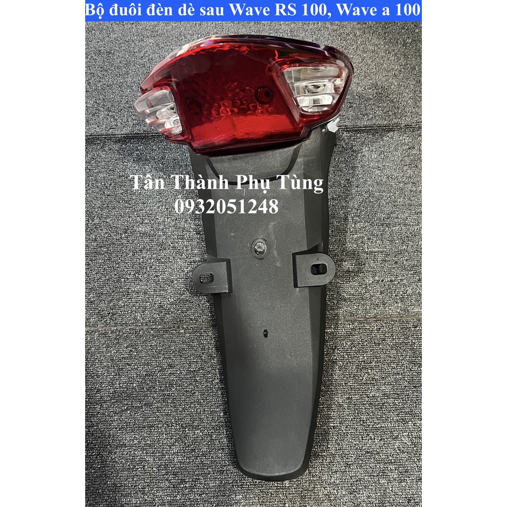 Đuôi dè sau kèm đèn hậu Wave a 100, WS100, RS100 TanthanhPT