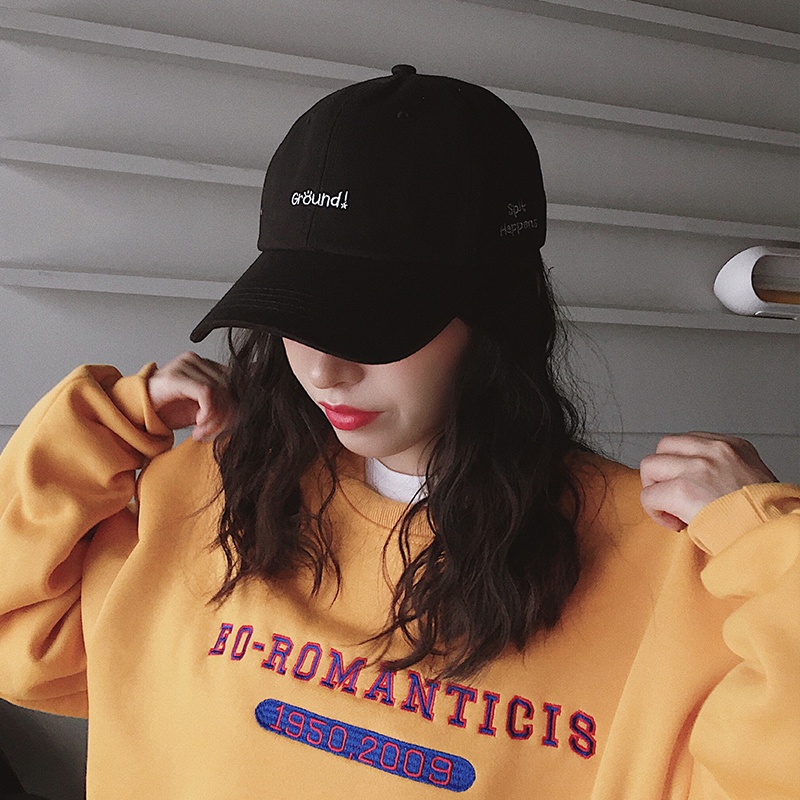 Mũ Lưỡi Trai Vành Cong Mềm Chống Nắng Màu Hồng Phong Cách Hàn Quốc Thời Trang Xuân Hè Cho Nữ