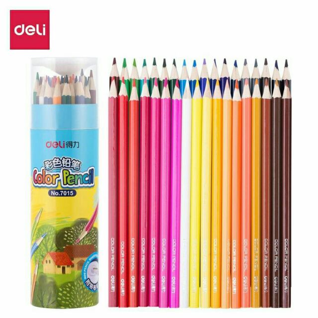 Bút Chì Màu 36 Màu Deli Color Pencil No.7015 Chất liệu cao cấp, an toàn, Thiết kế đẹp mắt, Màu sắc tươi sáng