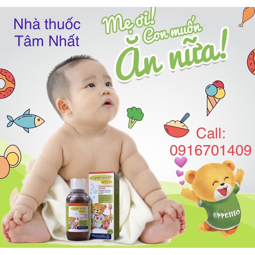 Fitobimbi Appetito - Siro ăn ngon, giúp bé hết biếng ăn.