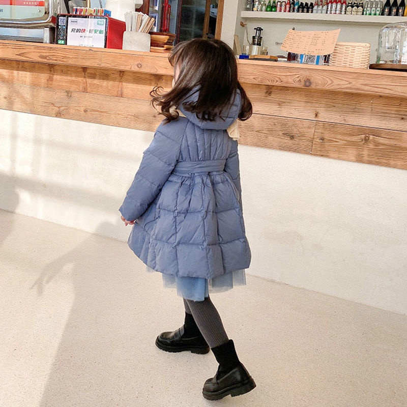 Áo khoác phao đệm cotton dày thời trang mùa đông 2021 Hàn Quốc mới cho bé gái
