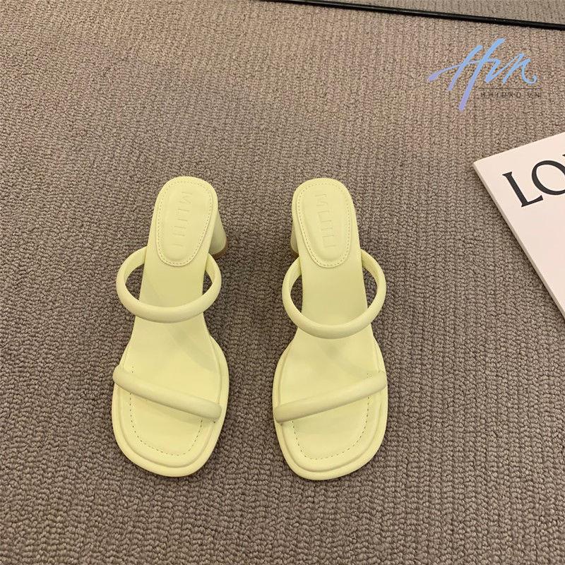 Giày Sandal Cao Gót Phong Cách Pháp Hàng Mới Thời Trang Mùa Hè 2022