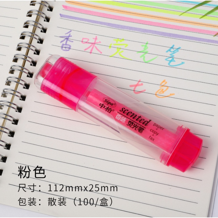 Bút highlight dạ quang đánh dấu dòng nhiều màu có mùi thơm Scented