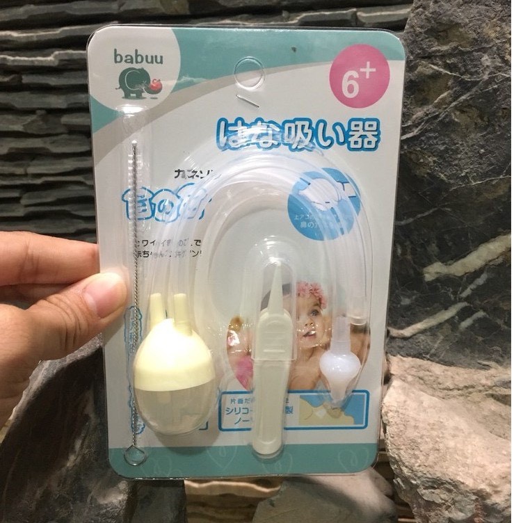 Dụng Cụ Hút Mũi Kèm Kẹp Gắp An Toàn Cho Bé Babuu