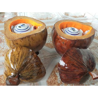 Vỏ bình đựng ấm trà trái dừa