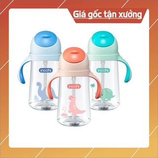 Bình Nước Trẻ Em Goki Dino 470ml Bình Tập Uống Nước Cho Bé Có Tay Cầm