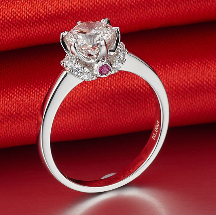 Nhẫn bạc 925 hình trái tim tình yêu đính kim cương nhân tạo và mũi tên đính xizcon thời trang cho nữ Mozan