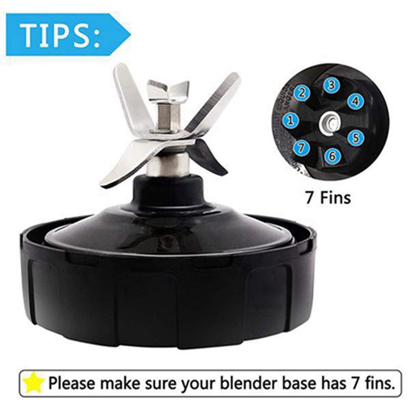 Bộ 7 Lưỡi Dao Thay Thế Cho Máy Xay Sinh Tố Nutri Ninja IQ BL682 BL480 BL640 NN102,Etc
