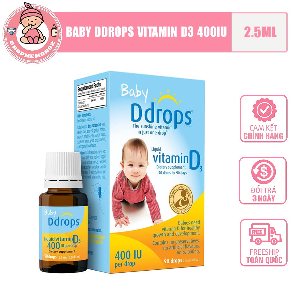 (hộp đựng) D3 drops 90 giọt