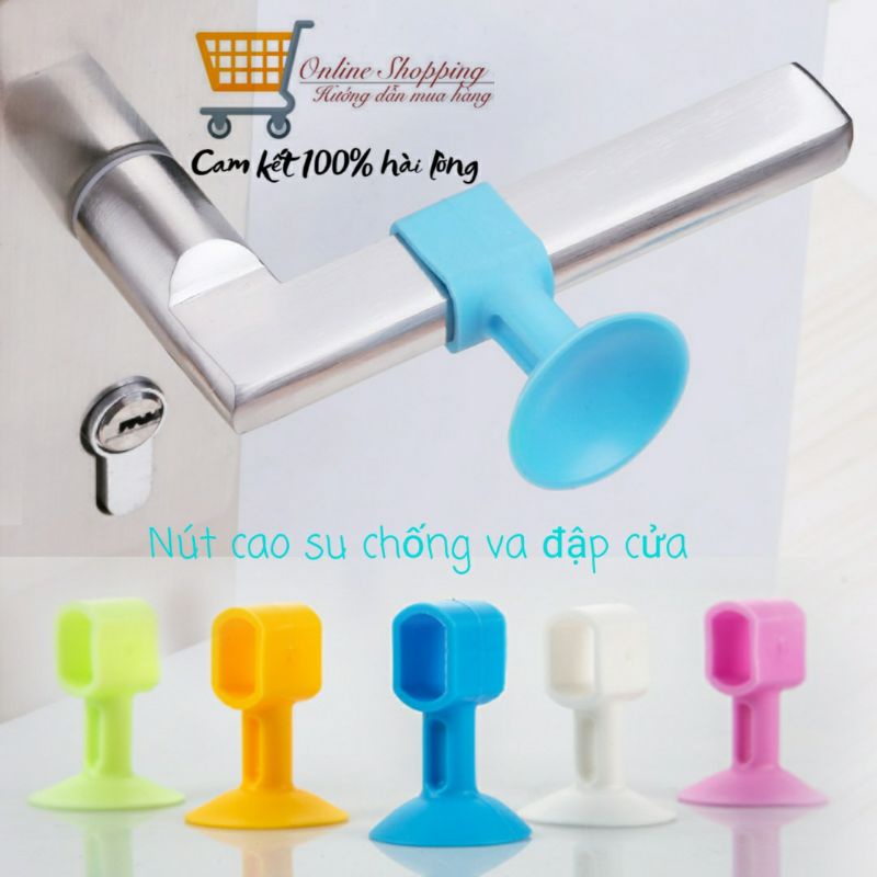 Nút Cao Su Lắp Tay Nắm Cửa Hút Tường Tránh Va Đập